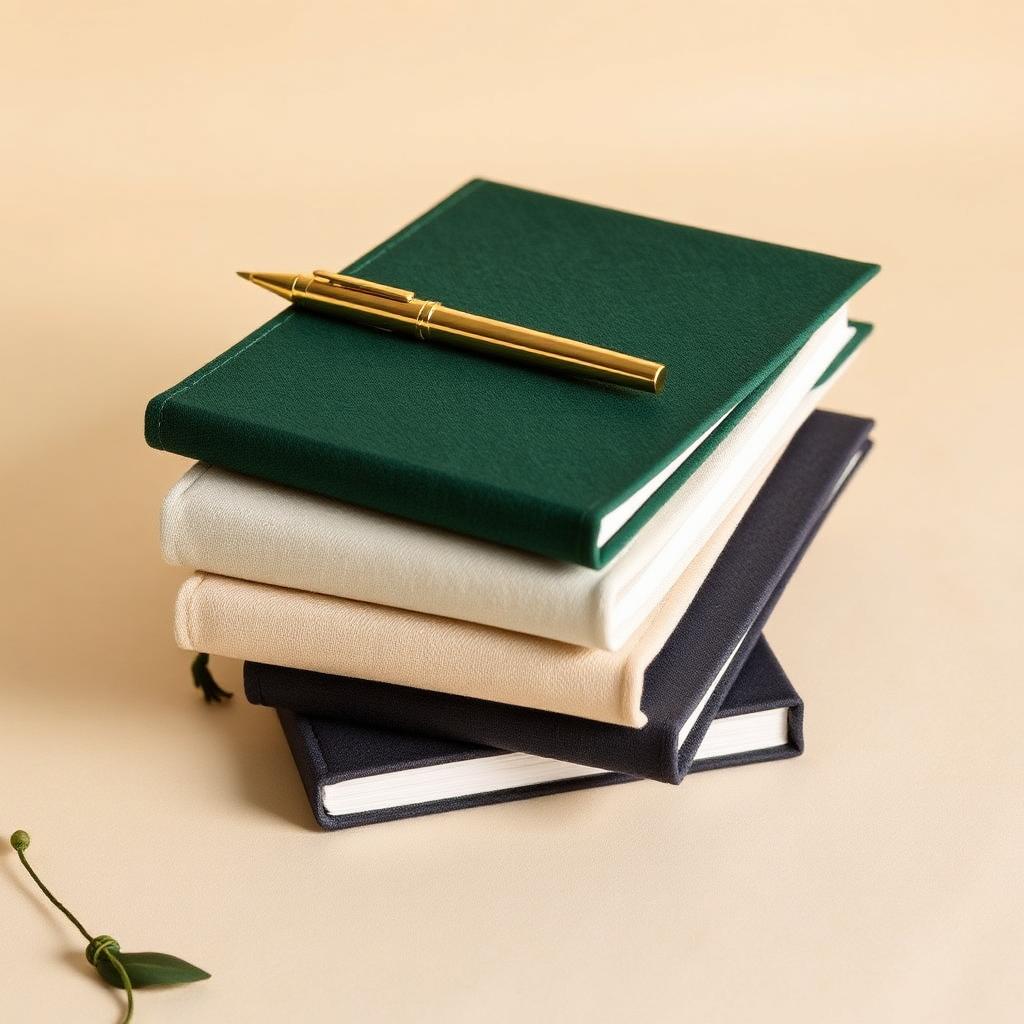 Linen-Bound Journal Trio